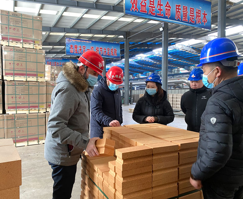 Italian Customers Visited Kerui Refractory Bricks in 2023