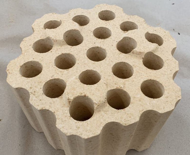 Checker Brick with Nineteen Holes