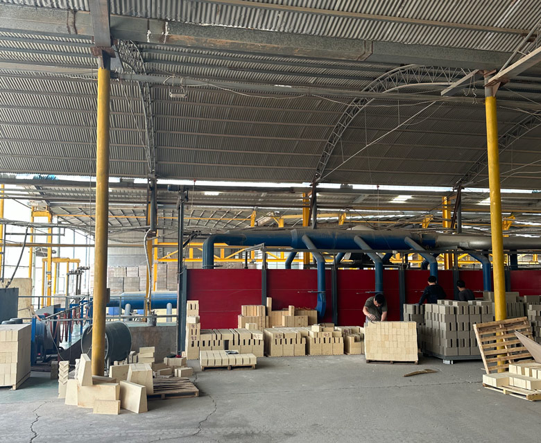 Manufacturing Line of SK38 High Alunina Refractory Bricks Shipped to South Korea