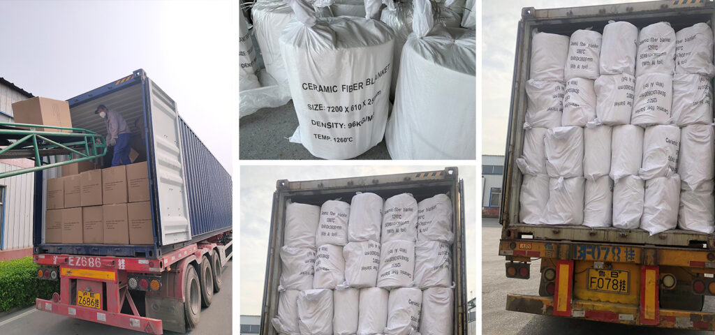 Shipment of aluminium silicate high temperature insulation ceramic fiber products