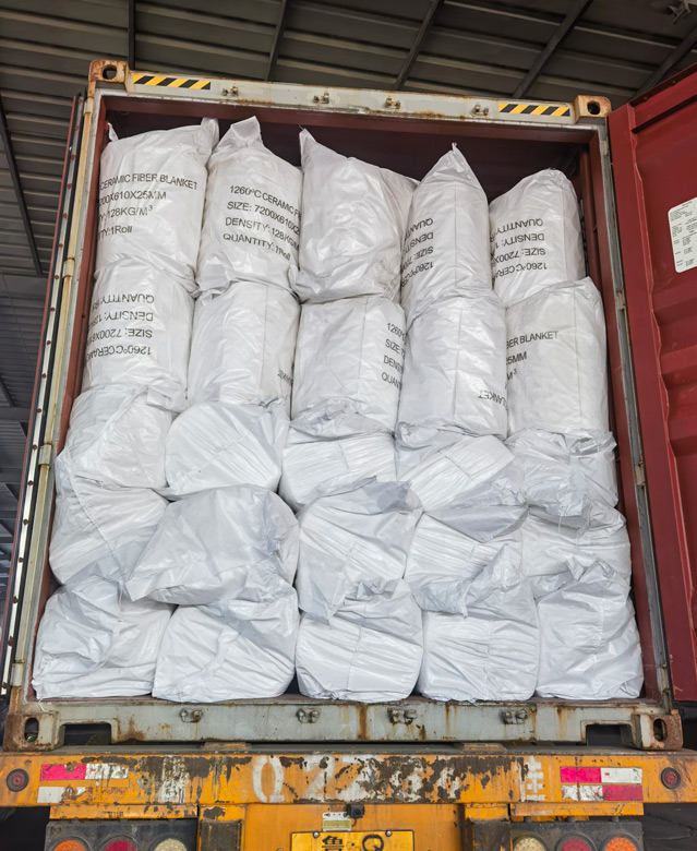 Shipment of Ceramic Fiber Blankets to A Greek Customer in January 2025 from Kerui Factory