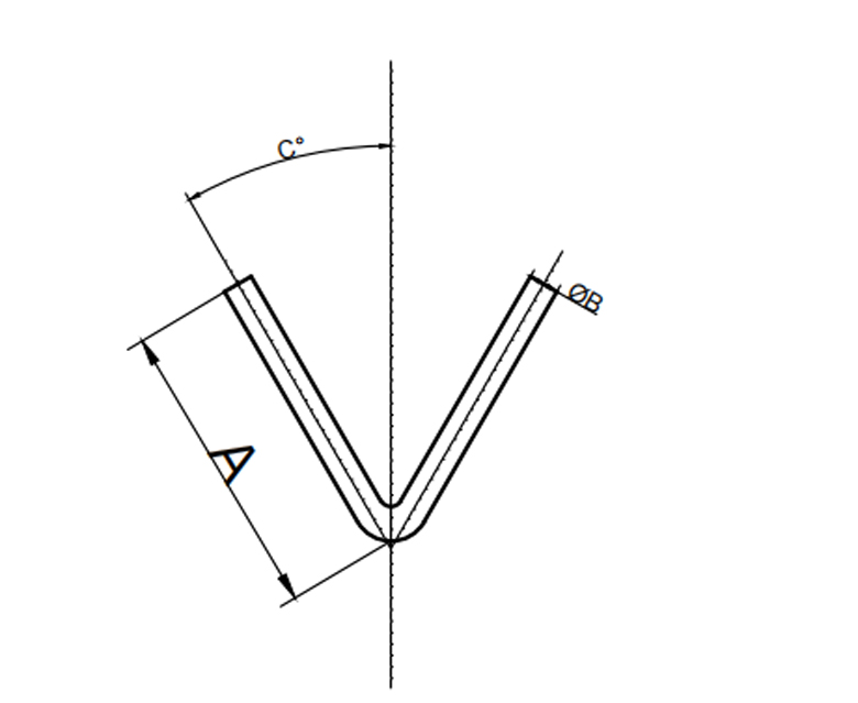V Refractory Anchoring Parts Drawing
