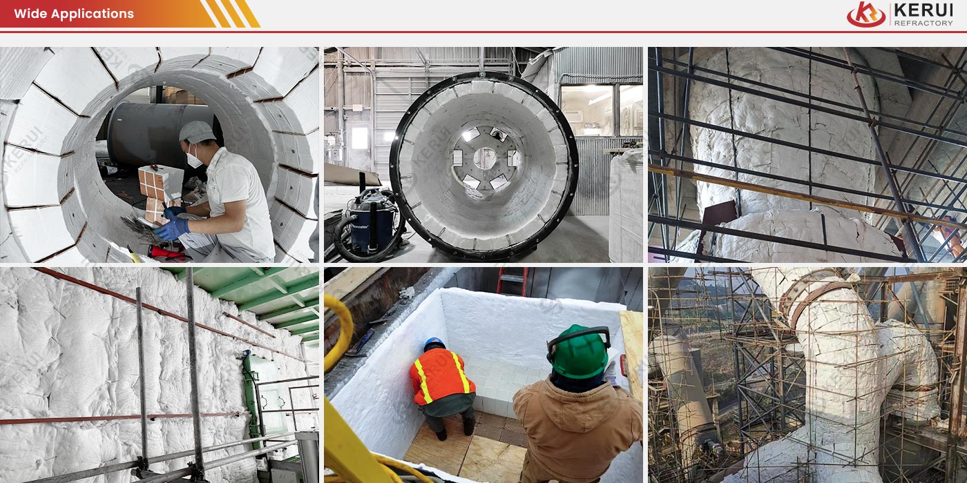 Applications of Kerui Ceramic-Fiber Blanket for Sale