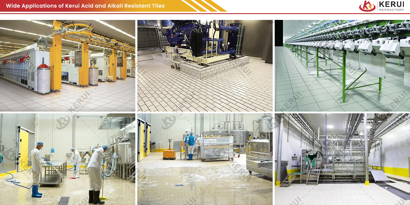 Applications of Kerui Acid and Alkali Resistant Tiles