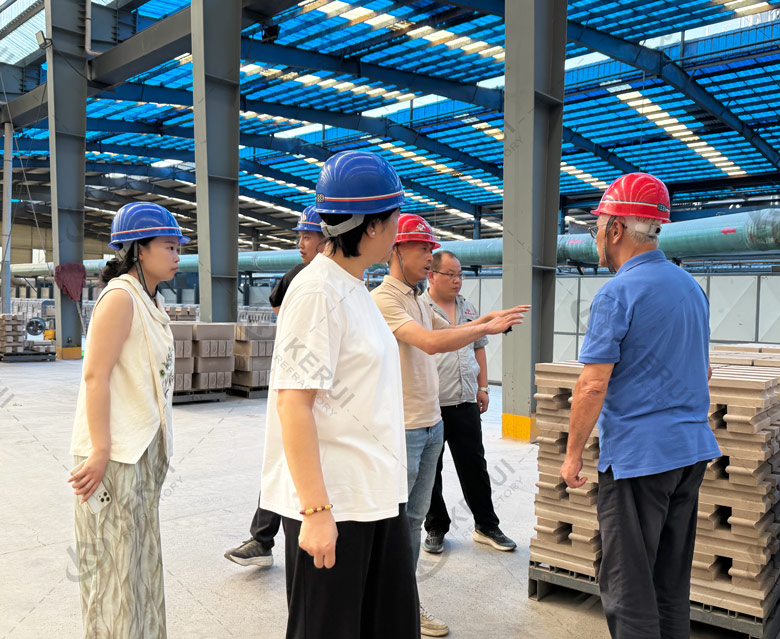 An Azerbaijan Contractor Customer Visited Factory in July 2025 Kerui Refractory