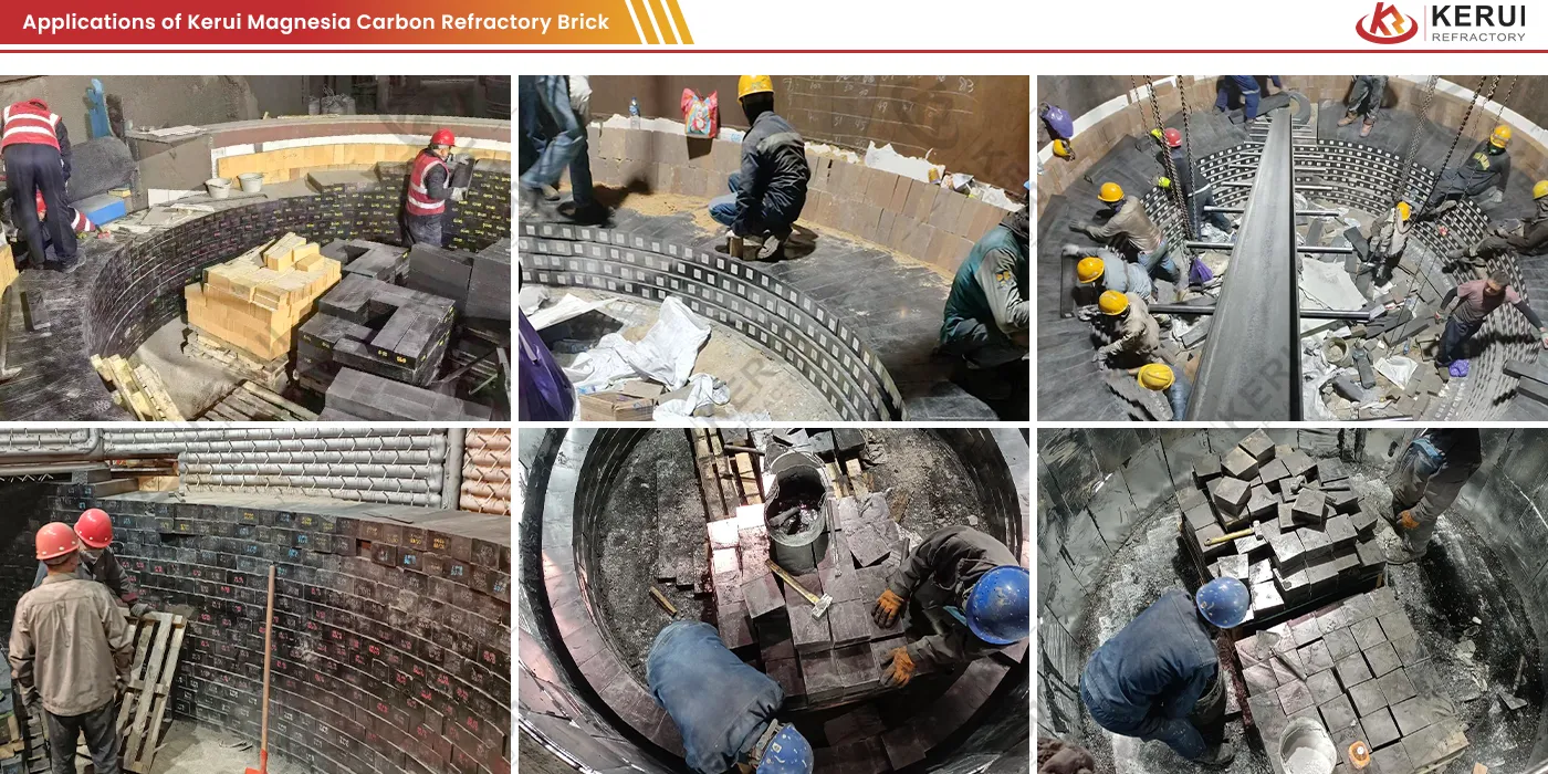 Applications of Kerui Magnesia Carbon Bricks