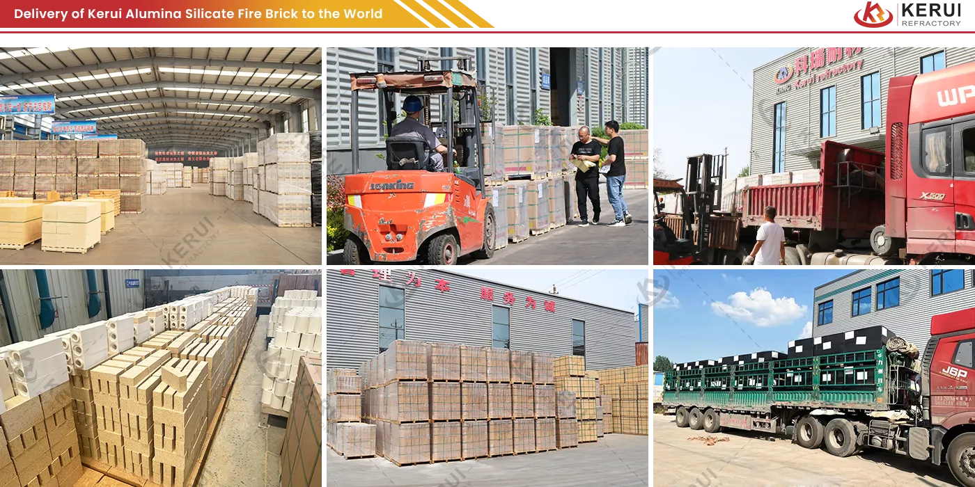 Kerui Alumina Silicate Fire Bricks Shipped to the World