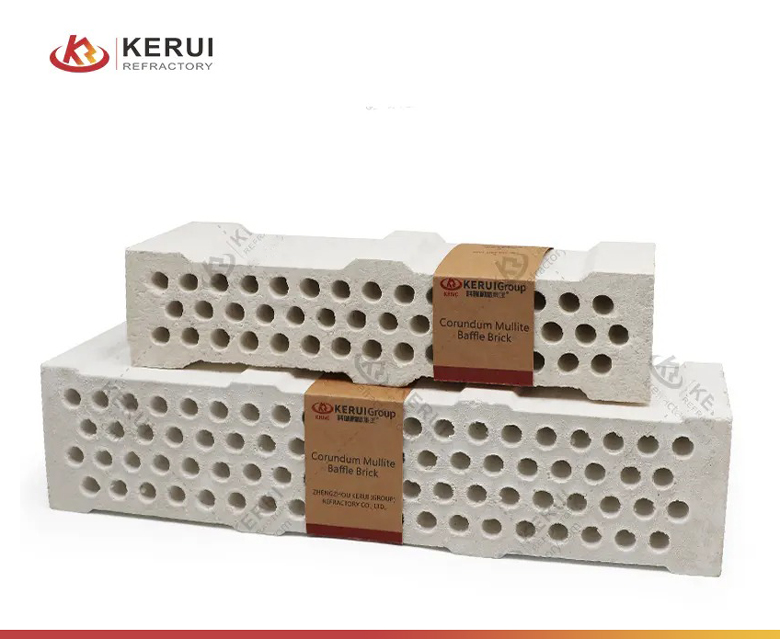 Kerui Corundum Mullite Baffle Refractory Fire Bricks for Sale