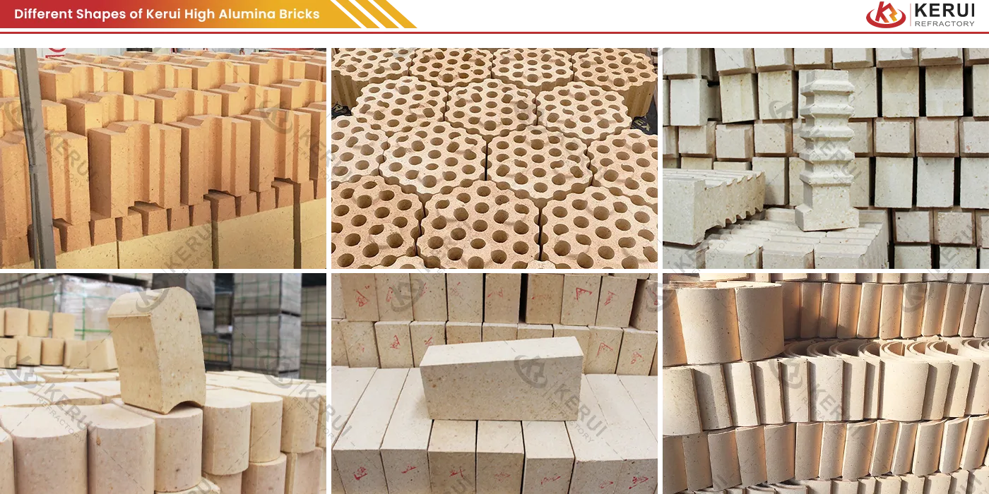 Special Shaped Kerui High Alumina Fire Bricks