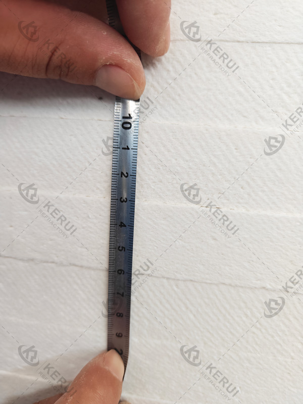 Thickness of Kerui Ceramic Fiber Insulation Board Shipped To Hungary In August 2025
