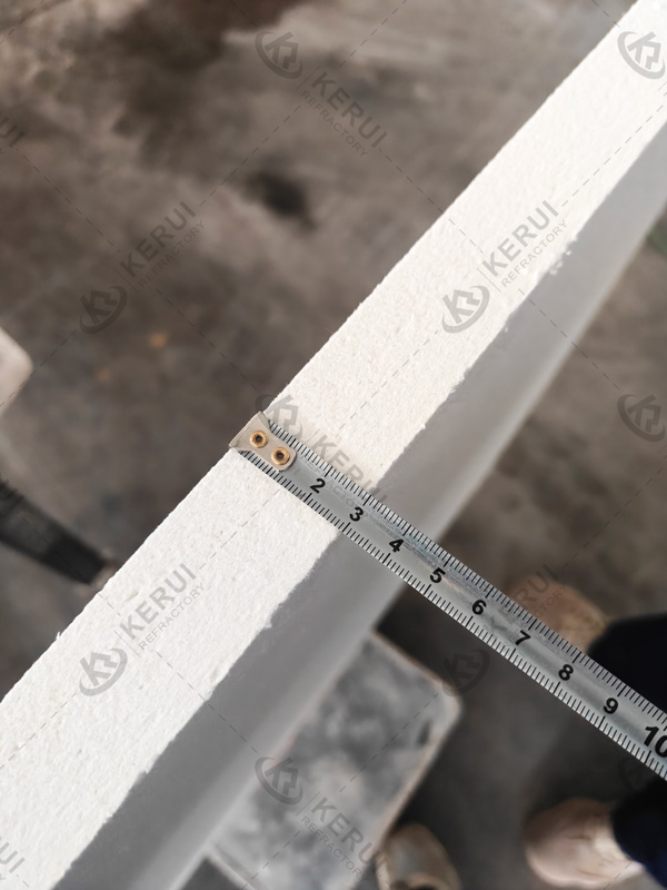 Thickness of Kerui Ceramic Fiber Insulation Board Shipped To Hungary In August 2025