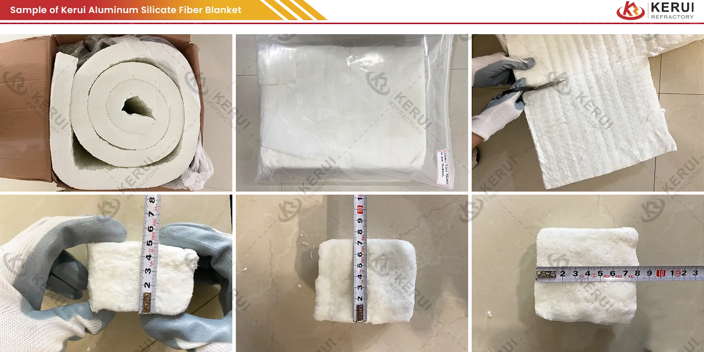 Sample of Kerui Aluminum Silicate Fiber Blanket