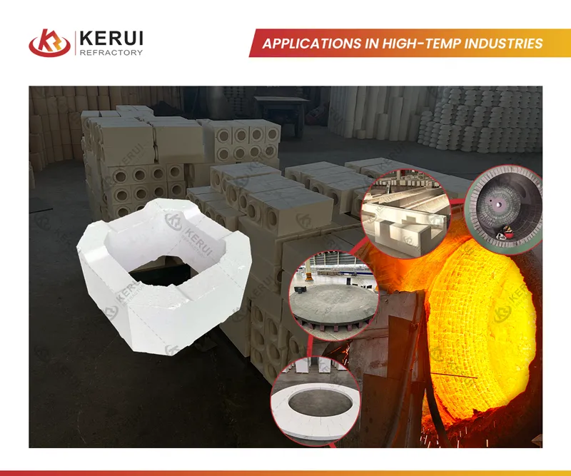 Application of Kerui Corundum Bricks