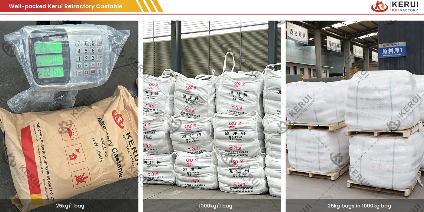 Different Good Packages of Kerui Castable Refractory Materials