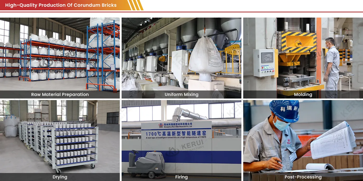 Strict Production Line for Manufacturing Kerui Corundum Bricks