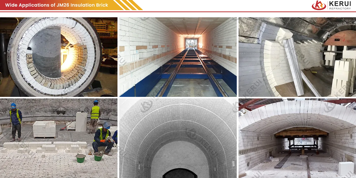 Applications of Kerui JM 26 Insulating Fire Bricks