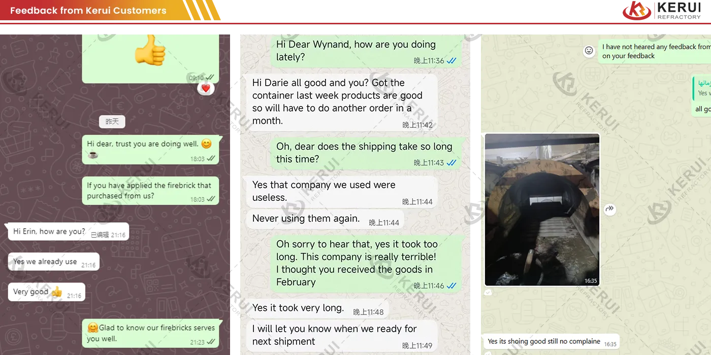 Good Reviews for Kerui Refractory Fire Bricks