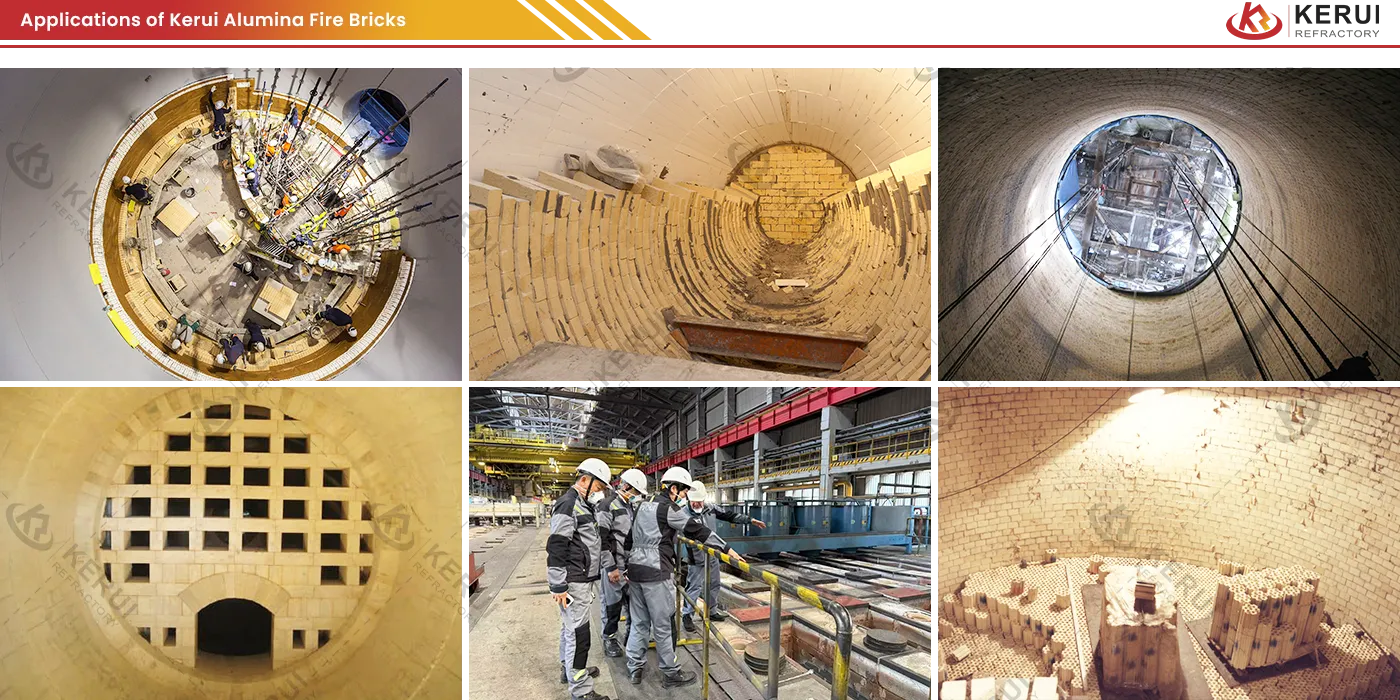 Industrial Applications of Kerui Alumina Fire Bricks