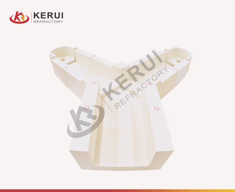 Kerui AZS Bricks Prefabricated Glass Bottle And Jar Electric Furnace Feed Channel End