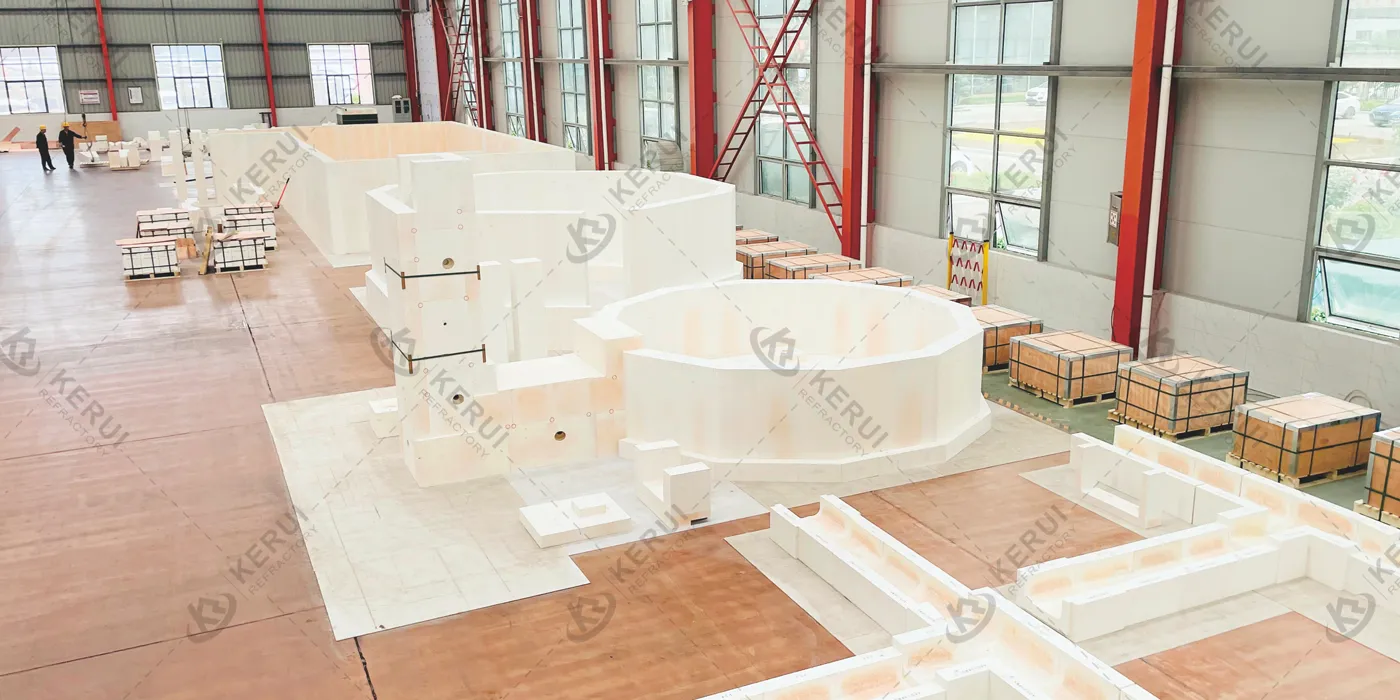 Kerui Pre-assemble AZS Bricks for Customers Glass Industry