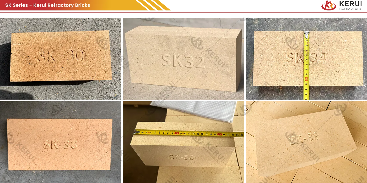 Kerui SK Fireclay Refractory Bricks for Sale