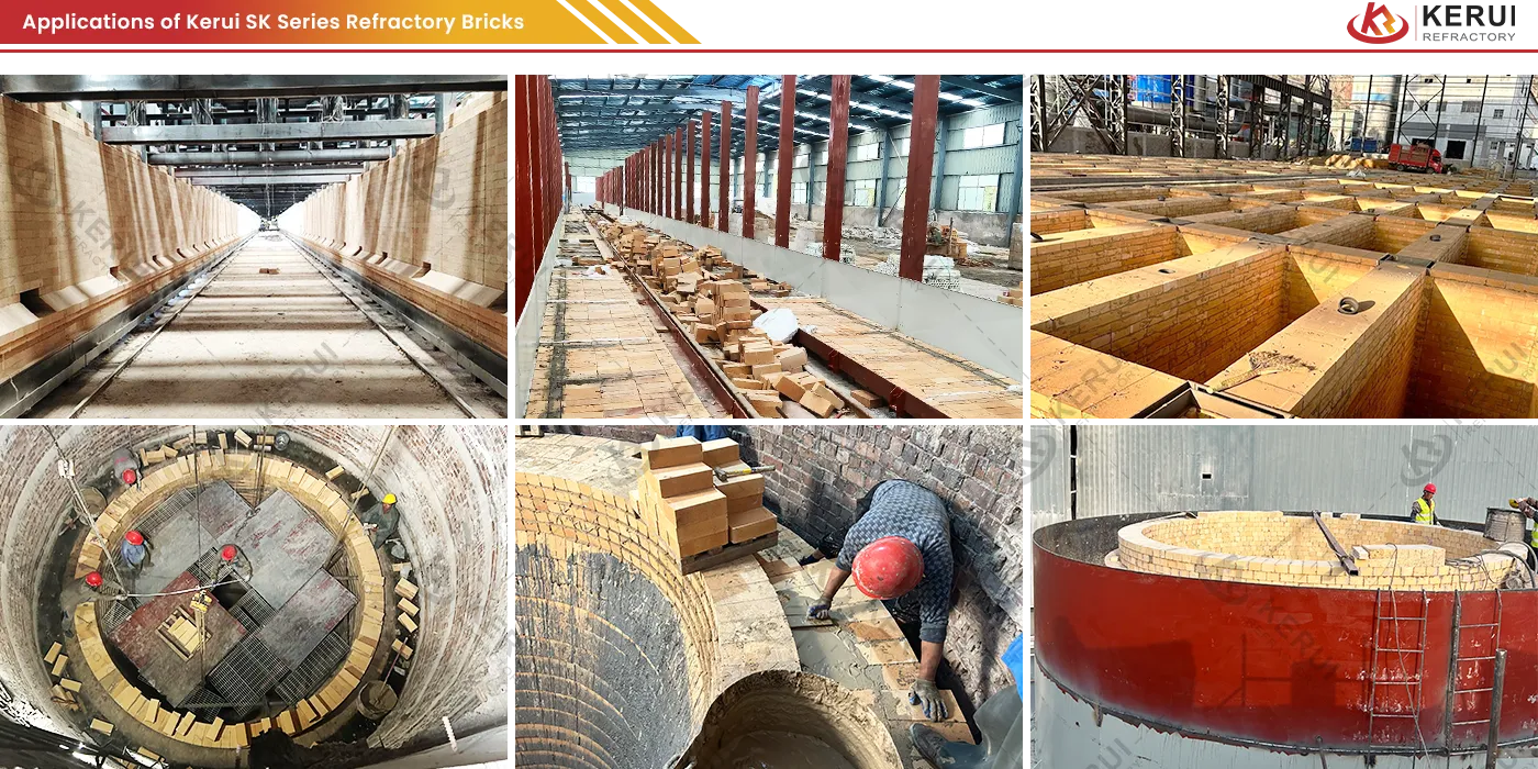 Masonry Site of Kerui SK Series Refractory Fire Bricks-Different Furnaces and Kilns