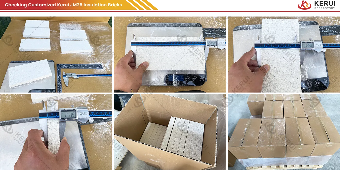 Partners Checked Kerui JM26 Mullite Insulation Bricks