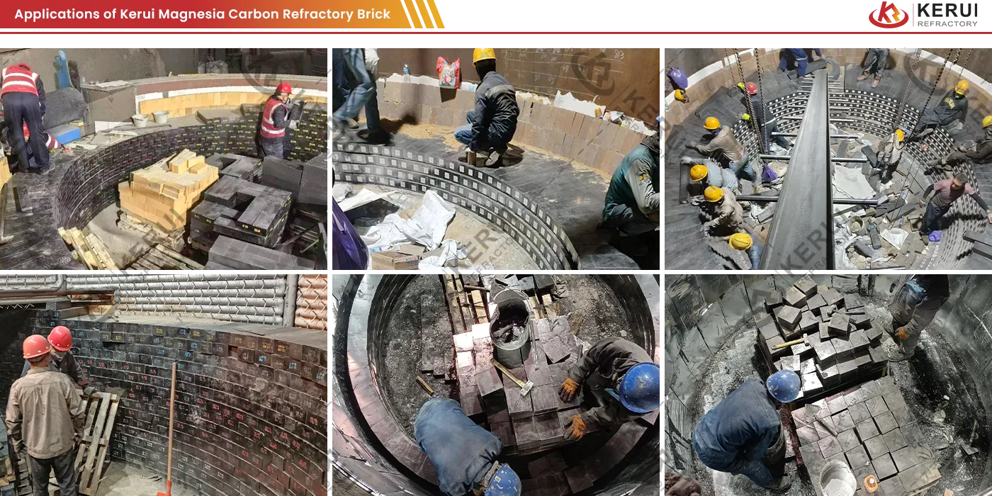 Applications of Kerui Magnesia Carbon Refractory Bricks in Industrial Furnaces and Kilns